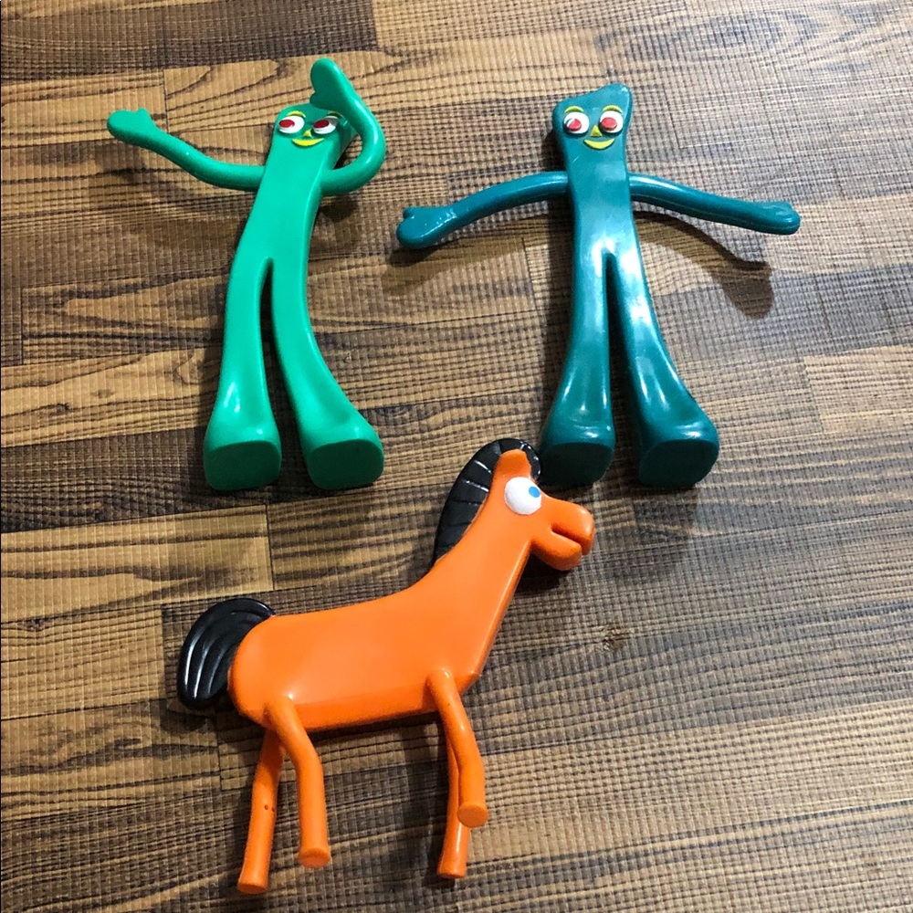 Bright Green Flexible Figure & Orange Horse Play Set for Kids